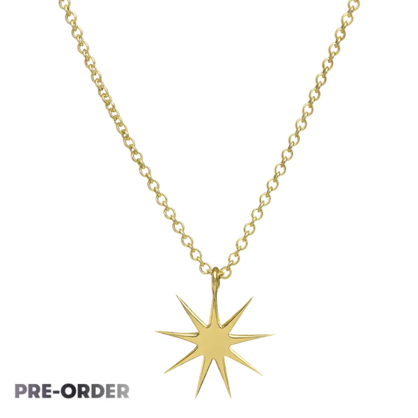 Golden Starburst Pendant Necklace (PRE-ORDER)