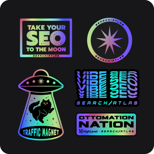 Colorful neon-style search and digital marketing apparel and accessories for SEO professionals and digital marketers.